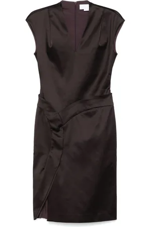 GENNY Duchess satin midi dress