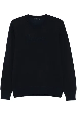 HERNO Logo-embroidered sweater