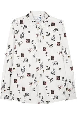 Paul Smith Graphic-print cotton shirt
