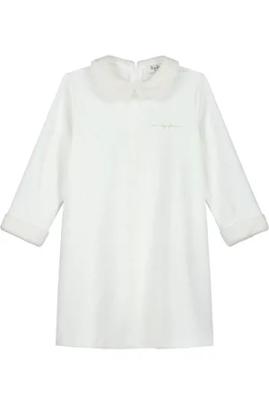 Il gufo Embroidered-logo dress