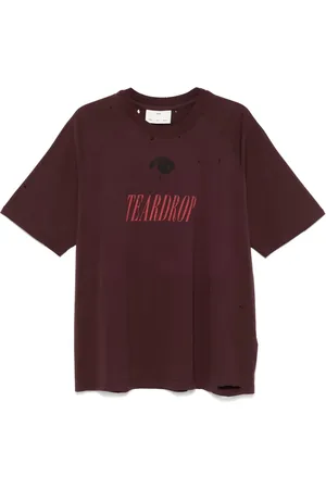 SONG FOR THE MUTE Teardrop-print T-shirt