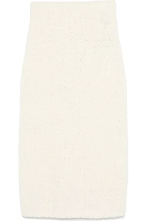 Moncler Bouclé midi skirt