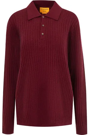 Guest In Residence Theo Waffle cashmere polo shirt