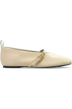 RAG&BONE Square-toe leather ballerina shoes