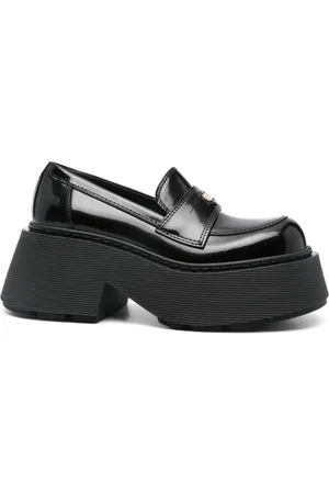 vic matiè 70mm Stripy loafers