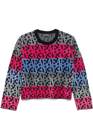 Emporio Armani Flocked-logo sweater