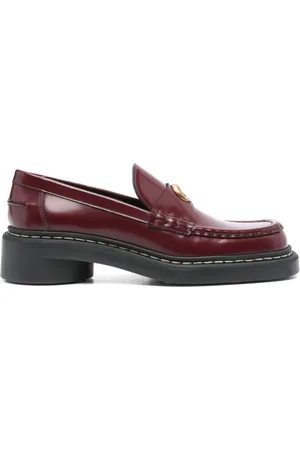 Marine Serre 50mm leather loafers