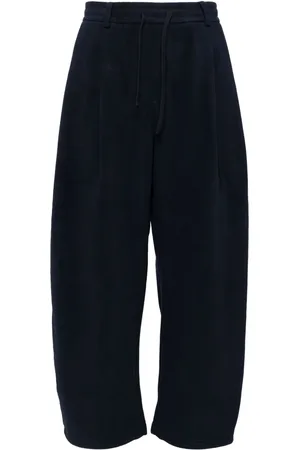 CROQUIS Fleece tapered trousers