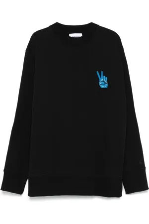 Etudes Peace sign-embroidered sweatshirt