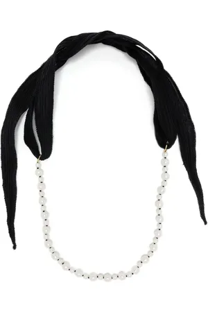 Mizuki 14kt yellow gold pearl necklace