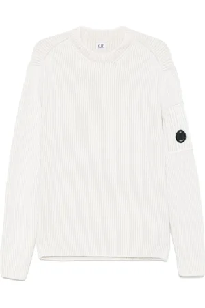 C.P. Company Lens-detail ribbed jumper