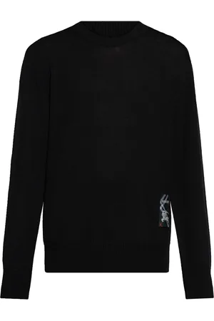 Burberry Logo-patch knitted jumper