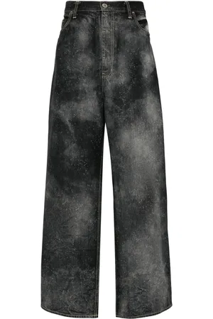 FACETASM Galaxy-print wide-leg jeans