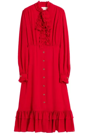 VALENTINO GARAVANI Georgette midi dress