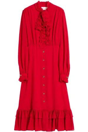 VALENTINO GARAVANI Georgette midi dress