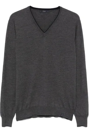 FAY Virgin wool V-neck sweater