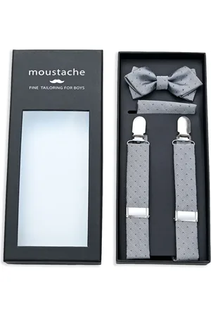 M. Moustache Dotted suspenders set