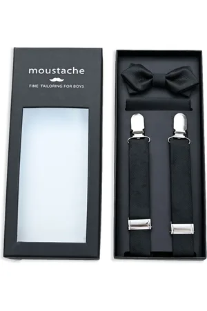 M. Moustache Lined suspenders set