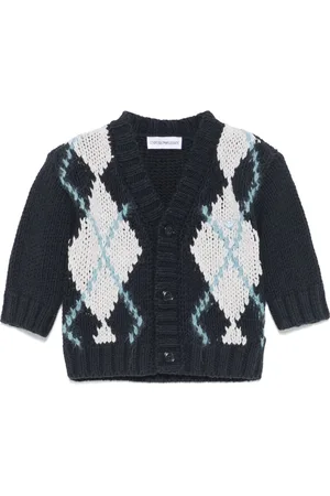 Emporio Armani Argyle-pattern cardigan