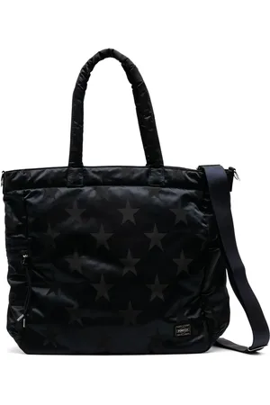 PORTER-YOSHIDA & CO Logo-patch tote bag