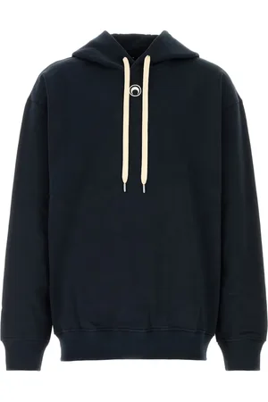 Marine Serre Moon-logo fleece hoodie
