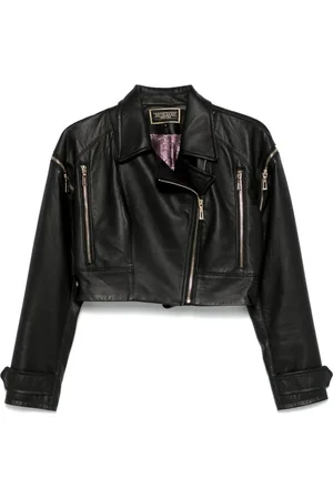 MITILIANE COUTURE Detachable-sleeves leather jacket