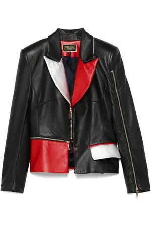 MITILIANE COUTURE Colour-block leather jacket