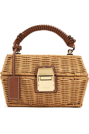 Staud Woven-wicker basket bag