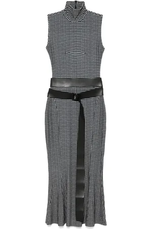 Norma Kamali Sleeveless fishtail midi dress