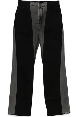 MUGLER Washed straight-leg jeans