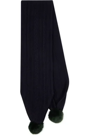 Paul Smith Cable-knit lambs wool scarf