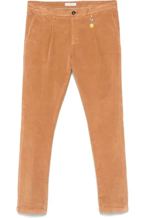 Manuel Ritz Velvet pleated chinos