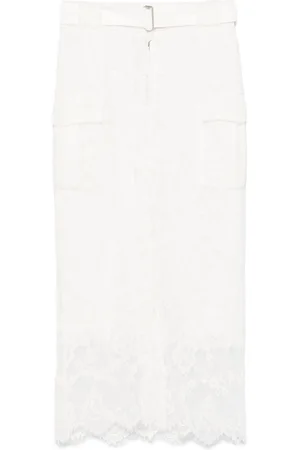 ERMANNO SCERVINO Corded-lace maxi skirt