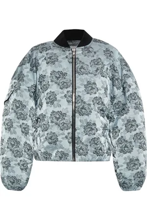 Ganni Floral-pattern bomber jacket