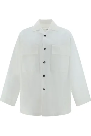 Jil Sander Logo-tag cotton shirt