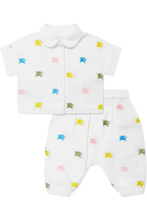Burberry Logo-embroidered cotton set