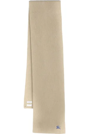 Burberry EKD-embroidered cashmere scarf