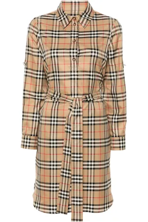 Burberry Vintage Check-pattern shirt dress