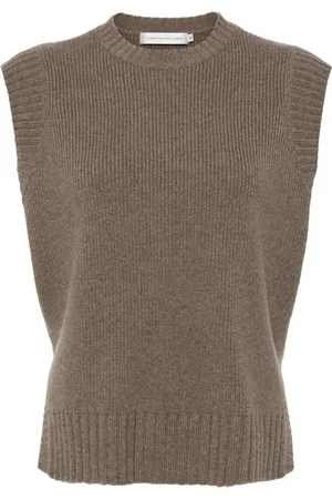 CHRISTOPHER ESBER Cashmere cut away knitted top
