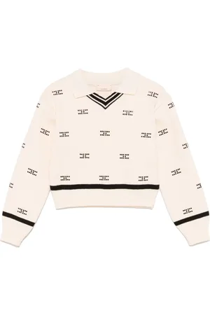 Elisabetta Franchi Crystal-logo sweater