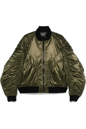 MUGLER Satin bomber jacket