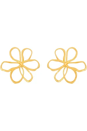 Oscar de la Renta Small Threaded Flower earrings