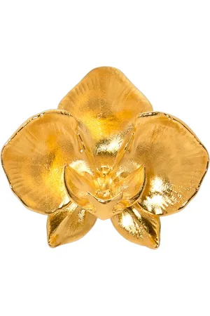 Oscar de la Renta Small Orchid brooch