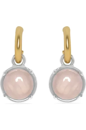 Oscar de la Renta Cabochon quartz earrings