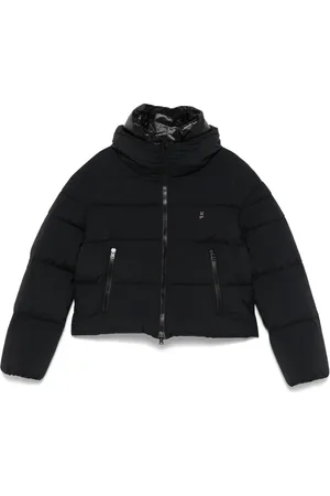 HERNO Layered-collar puffer jacket