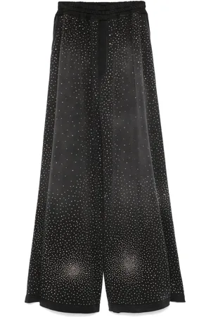 GIUSEPPE DI MORABITO Rhinestone-embellished palazzo pants