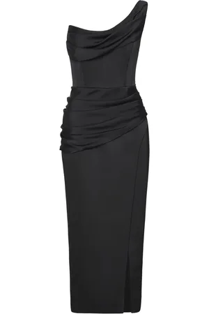 RACHEL GILBERT Duke draped-detailed midi dress