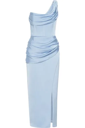 RACHEL GILBERT Duke draped-detailed midi dress