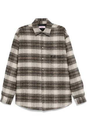 MARTINE ROSE Check-pattern overshirt