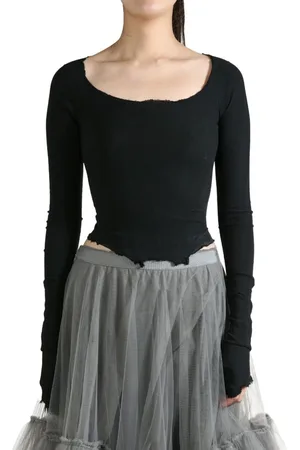 MARC LE BIHAN Raw-cut edge top